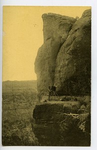 USA Colorado Mesa Verde Spring House Carte Postale Photographe au Travail 1900