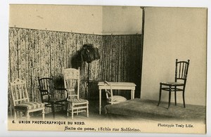 France Lille Carte Postale Union Photographique du Nord Salle de Pose 1900
