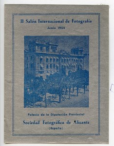 Spain Alicante Label of 2nd International Photo Exhibition 1954