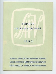 Suisse Etiquette SAPV Salon Photographes Amateurs 1950