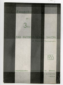 India Calcutta Kolkata Label 3rd International Pictorial Photo Exhibition 1955