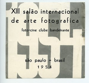 Bresil Sao Paulo Etiquette XIIIe Salon International d'Arts Photographiques 1954