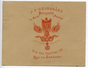 Bresil Rio de Janeiro Enveloppe Publicitaire Photographe J.F. Guimaraes 1890