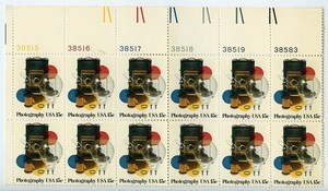 USA Feuille de 12 Timbres Photography 15 cent 1978
