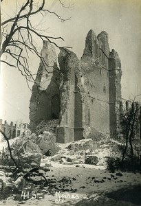 Belgium Ypres Ieper Ruins WWI War Disaster Old Photo 1918