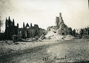 Belgium Nieuport Nieuwpoort Ruins WWI War Disaster Old Photo 1918