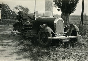 France Memories of a Tow Truck Car Wreck Accident Old Photo 1935