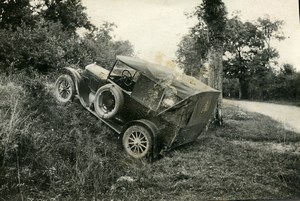 France Memories of a Tow Truck Car Wreck Accident Old Photo 1935