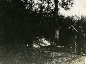 France Memories of a Tow Truck Car Wreck Accident Ditch Old Photo 1935