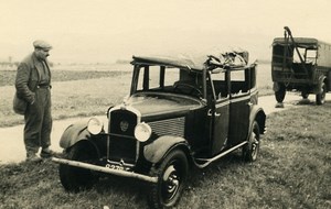 France Memories of a Tow Truck Car Wreck Accident Peugeot? Old Photo 1935
