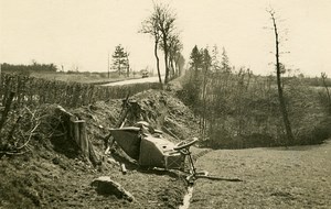 France Memories of a Tow Truck Car Wreck Accident Old Photo 1935