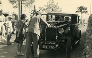 France Memories of a Tow Truck Car Wreck Accident Old Photo 1935