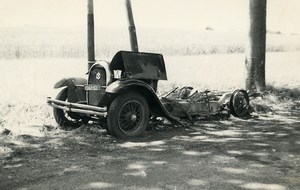 France Memories of a Tow Truck Car Wreck Accident Old Photo 1935