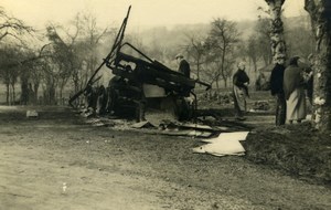 France Memories of a Tow Truck Van Lorry? Wreck Accident Old Photo 1935