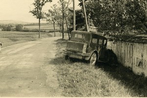 France Memories of a Tow Truck Car Wreck Accident Old Photo 1935