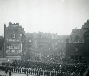 France Lille Religious Parade Funeral? Old Photo & Negative 1935