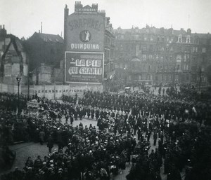 France Lille Religious Parade Funeral? Old Photo & Negative 1935