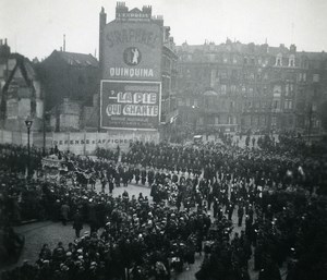 France Lille Religious Parade Funeral? Old Photo & Negative 1935