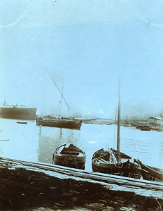 France La Ciotat Seaside Harbour Boats Sailboats Old Photo 1900