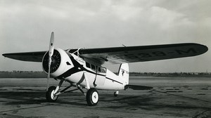 USA Aviation Lockheed Vega 5C Wasp 420 HP Miss Streamline NC539 Old Photo 1940