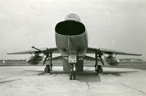 USA Aviation North American F100 Super Sabre Trainer Aircraft Old Photo 1960
