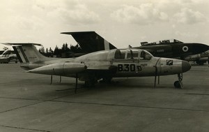 France Military Aviation Morane Saulnier MS760 Airplane Old Photo 1960