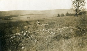 France WWI Monthiers German Defence Lines Old Photo 1918