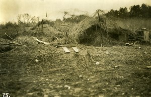 France WWI Monthiers German Defence Lines Camouflage? Old Photo 1918