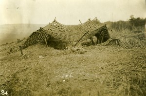 France WWI Monthiers German Defence Lines Camouflage? Old Photo 1918