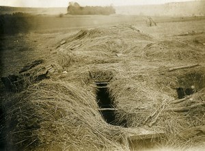 France WWI Monthiers German Defence Lines Camouflage Old Photo 1918