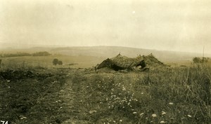 France WWI Monthiers German Defence Lines Camouflage Old Photo 1918