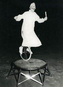 Belgium Music Hall Circus Cycling Acrobat Lou Louiss Unicycle Old Photo 1950