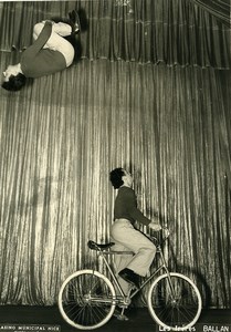 France Music Hall Circus Cycling Acrobat Ballan Brothers Old Photo Erpé 1950