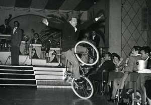 France Music Hall Circus Cycling Acrobat Old Photo Limonnier 1950