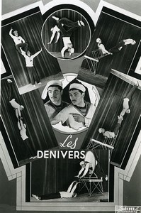 France Music Hall Circus Acrobat the Denivers Old Photo Esnault 1950