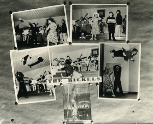 France Music Hall Circus Acrobat Comedy Act The Mickels Old Photo 1950