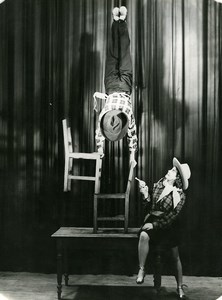 France Music Hall Circus Acrobat Lily & Marco Old Photo 1950