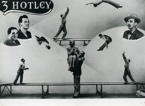 Denmark Music Hall Circus Acrobat 3 Hotley Old Photo Knudsen 1950