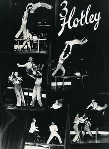 Denmark Music Hall Circus Acrobat 3 Hotley Old Photo Knudsen 1950