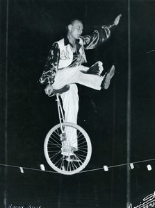 Belgium Namur Music Hall Circus Acrobat Ruddy Bolly Unicycle Old Photo 1950