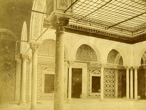 Tunisia Tunis Dar Hussein Palace Interior Old Photo 1890