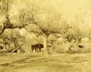 Tunisia Camp near El Marsa Old Photo 1890