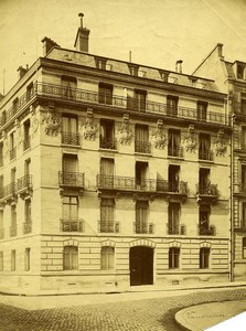 France Paris Rue Vaudremer Street Old Photo 1890