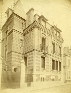 France Paris Rue Vital Street Old Photo 1890
