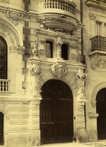 France Paris Rue Monteramin Street Architecture Old Photo 1890