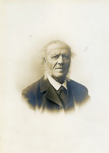 France Paris Man Portrait Sideburns Old Photo du Louvre Cabinet Card 1890
