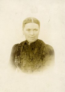 France Hazebrouck Woman Portrait Old Photo Cabinet Card Knecht 1905