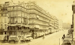 Marseille Rue de Noailles Photographie Centrale Photo Cabinet Card Neurdein 1880