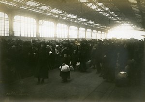 Repatriates Arrival Gare de Lyon Paris WWI Old Photo Identite Judiciaire 1917