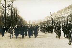 Paris Military Preparedness Review WWI Poincare Photo Identite Judiciaire 1917